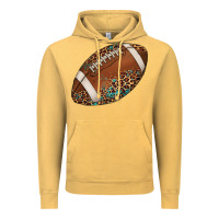 Vintage Mustard western football leopard turquoise pattern Vintage Hoodie - Artiststas