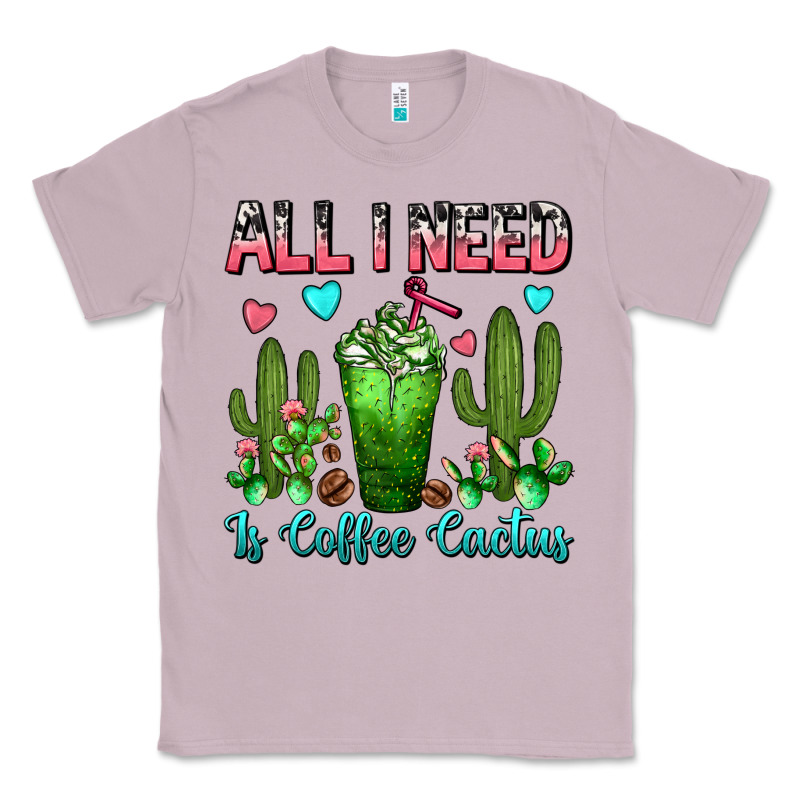 All I Need Is Coffee Cactus Frappe Classic Tee by FaDigitalArtStudio | Teevron