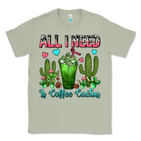 Matcha All I Need Is Coffee Cactus Frappe Classic Tee - FaDigitalArtStudio