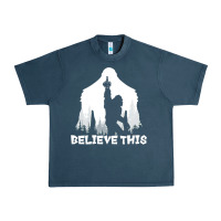 Midnight Navy bigfoot t  shirt believe this t  shirt Urban Heavy Tee - linhVisuals