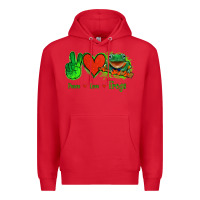 Red Peace Love Frogs Premium Hoodie - Jasminsmagicworld