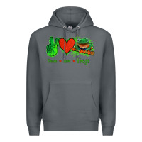 Rock Peace Love Frogs Premium Hoodie - Jasminsmagicworld