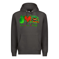 Smoke Peace Love Frogs Premium Hoodie - Jasminsmagicworld