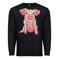 Black sitting pig Premium Sweatshirt - RanaPortraitStore