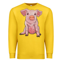 Lemon sitting pig Premium Sweatshirt - RanaPortraitStore