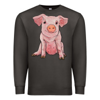 Smoke sitting pig Premium Sweatshirt - RanaPortraitStore