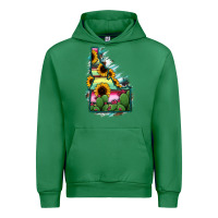 Emerald Idaho Map Sunflower Cactus Serape Urban Hoodie - RanaPortraitStore