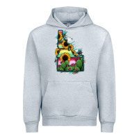 Heather Grey Idaho Map Sunflower Cactus Serape Urban Hoodie - RanaPortraitStore