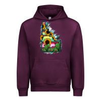 Mauve Wine Idaho Map Sunflower Cactus Serape Urban Hoodie - RanaPortraitStore