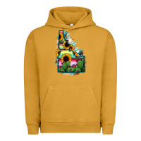 Pigment Peanut Butter Idaho Map Sunflower Cactus Serape Urban Hoodie - RanaPortraitStore