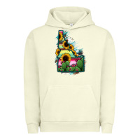 Pigment Pistachio Idaho Map Sunflower Cactus Serape Urban Hoodie - RanaPortraitStore