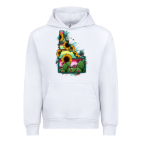 White Idaho Map Sunflower Cactus Serape Urban Hoodie - RanaPortraitStore
