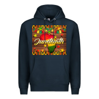 Navy Juneteenth Premium Hoodie - BarkalooDesign