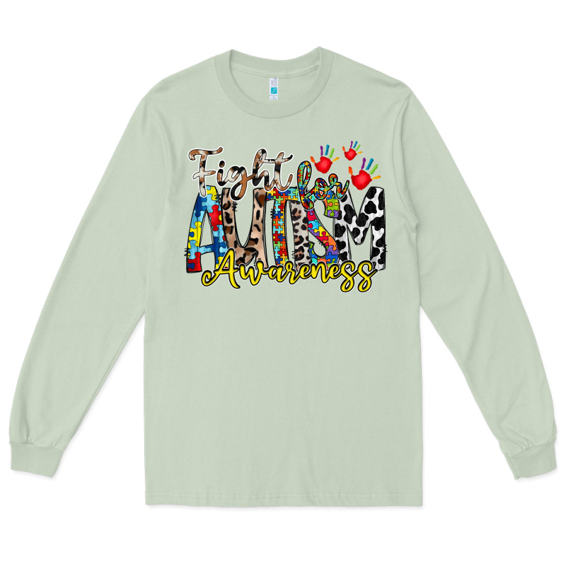 Fight For Autism Awareness Long Sleeve Tee by RacoonDesign | Teevron