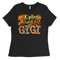 Black one thankful gigi Ladies Tee - CowhideDigitalArt