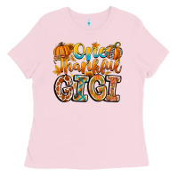 Bubblegum Pink one thankful gigi Ladies Tee - CowhideDigitalArt