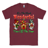 Burgundy it's the most wonderful time of the year Classic Tee - BarkalooDesign