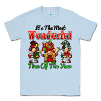 Dusty Blue it's the most wonderful time of the year Classic Tee - BarkalooDesign