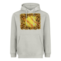 Moon Dust watercolor glitter leopard softball background Heavyweight Hoodie - RanaPortraitStore