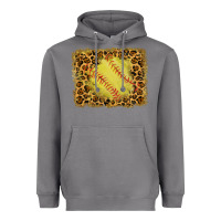 Storm watercolor glitter leopard softball background Heavyweight Hoodie - RanaPortraitStore
