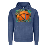 Vintage Denim sports basketball background Vintage Hoodie - Artiststas