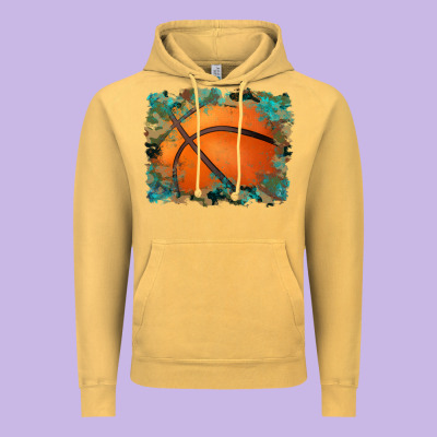 Sports Basketball Background Vintage Hoodie Designed By Artiststas