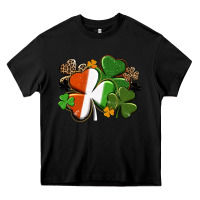 Black Irish flag shamrock St. Patricks Day Heavy Core Tee - FaDigitalArtStudio