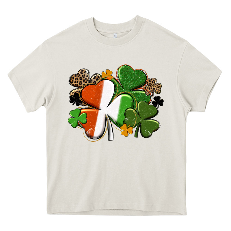 Irish Flag Shamrock St. Patricks Day Heavy Core Tee by FaDigitalArtStudio | Teevron