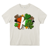 Cream Irish flag shamrock St. Patricks Day Heavy Core Tee - FaDigitalArtStudio