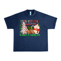 Navy Torn Between Looking Like A Snack Eating One Urban Heavy Tee - CowhideDigitalArt