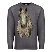 Charcoal Heather horse Premium Sweatshirt - RanaPortraitStore