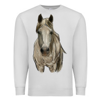 Dove Grey horse Premium Sweatshirt - RanaPortraitStore