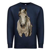 Navy horse Premium Sweatshirt - RanaPortraitStore