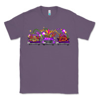 Lavender Mardi Gras Farm Trucks Classic Tee - FaDigitalArtStudio