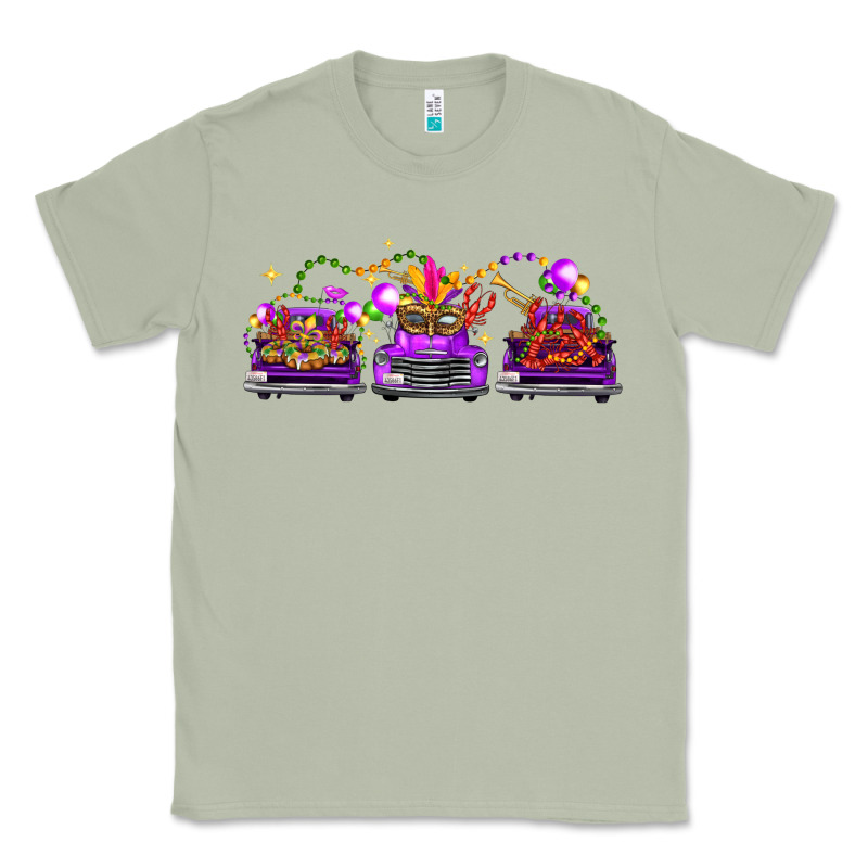 Mardi Gras Farm Trucks Classic Tee by FaDigitalArtStudio | Teevron