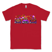 Red Mardi Gras Farm Trucks Classic Tee - FaDigitalArtStudio