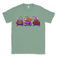 Sage Mardi Gras Farm Trucks Classic Tee - FaDigitalArtStudio