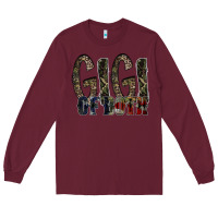 Burgundy gigi of both Long Sleeve Tee - RacoonDesign