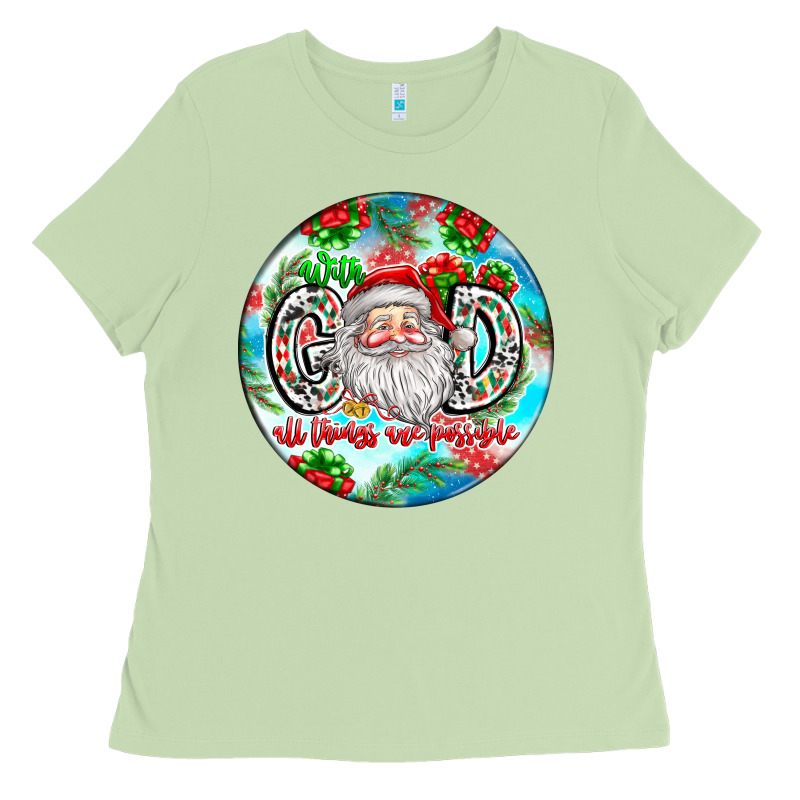With God All Things Are Possible Ladies Tee by CowhideDigitalArt | Teevron