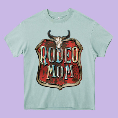 Rodeo Mom Mother's Day Heavy Core Tee Designed By Fadigitalartstudio