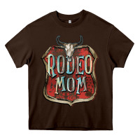 Chocolate Brown Rodeo mom Mother's Day Heavy Core Tee - FaDigitalArtStudio