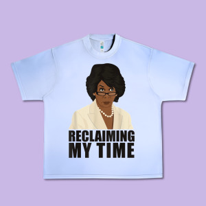 Maxine Reclaiming My Time Funny Political Quote T Shirt Urban Heavy Tee Designed By Baomotion