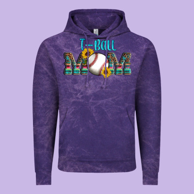 Sport T Ball Mom Vintage Hoodie Designed By Artiststas