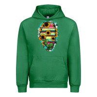 Emerald Illinois Map Sunflower Cactus Serape Urban Hoodie - RanaPortraitStore