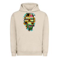 Pigment French Oak Illinois Map Sunflower Cactus Serape Urban Hoodie - RanaPortraitStore
