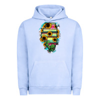 Pigment Grape Ice Illinois Map Sunflower Cactus Serape Urban Hoodie - RanaPortraitStore