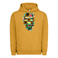 Pigment Peanut Butter Illinois Map Sunflower Cactus Serape Urban Hoodie - RanaPortraitStore