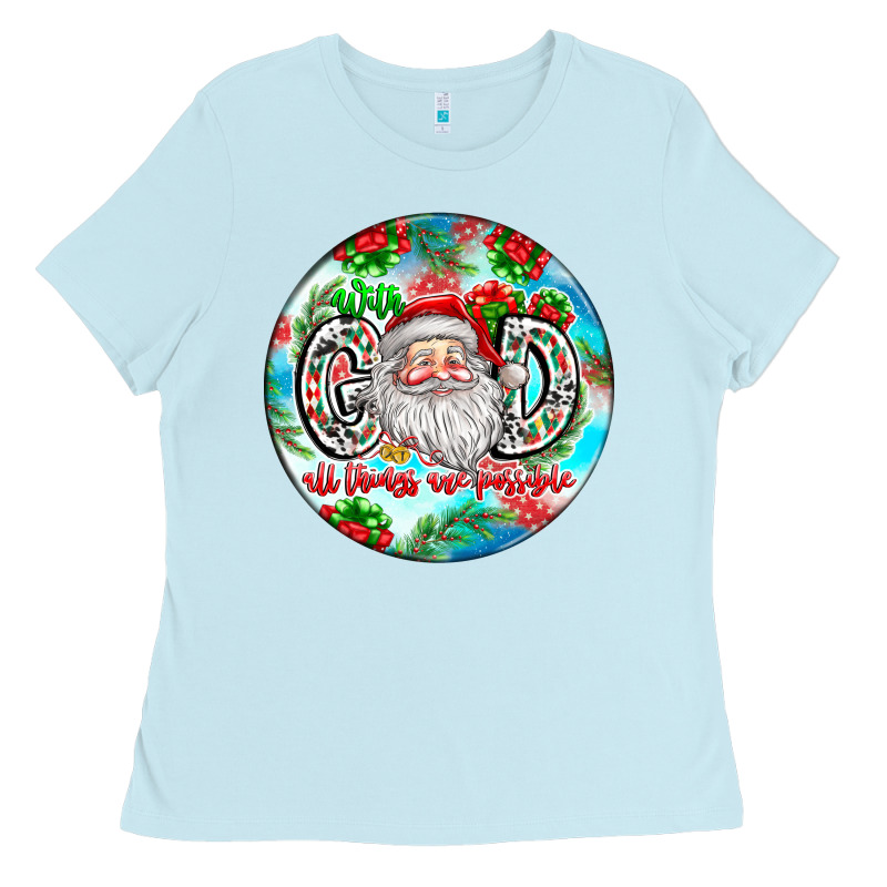 With God All Things Are Possible Ladies Tee by CowhideDigitalArt | Teevron