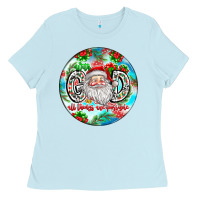 Baby Blue With god all things are possible Ladies Tee - CowhideDigitalArt