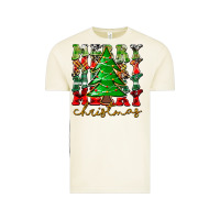 Vintage Arctic Merry Christmas Tree Vintage Tee - CowhideDigitalArt